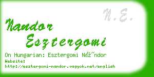 nandor esztergomi business card